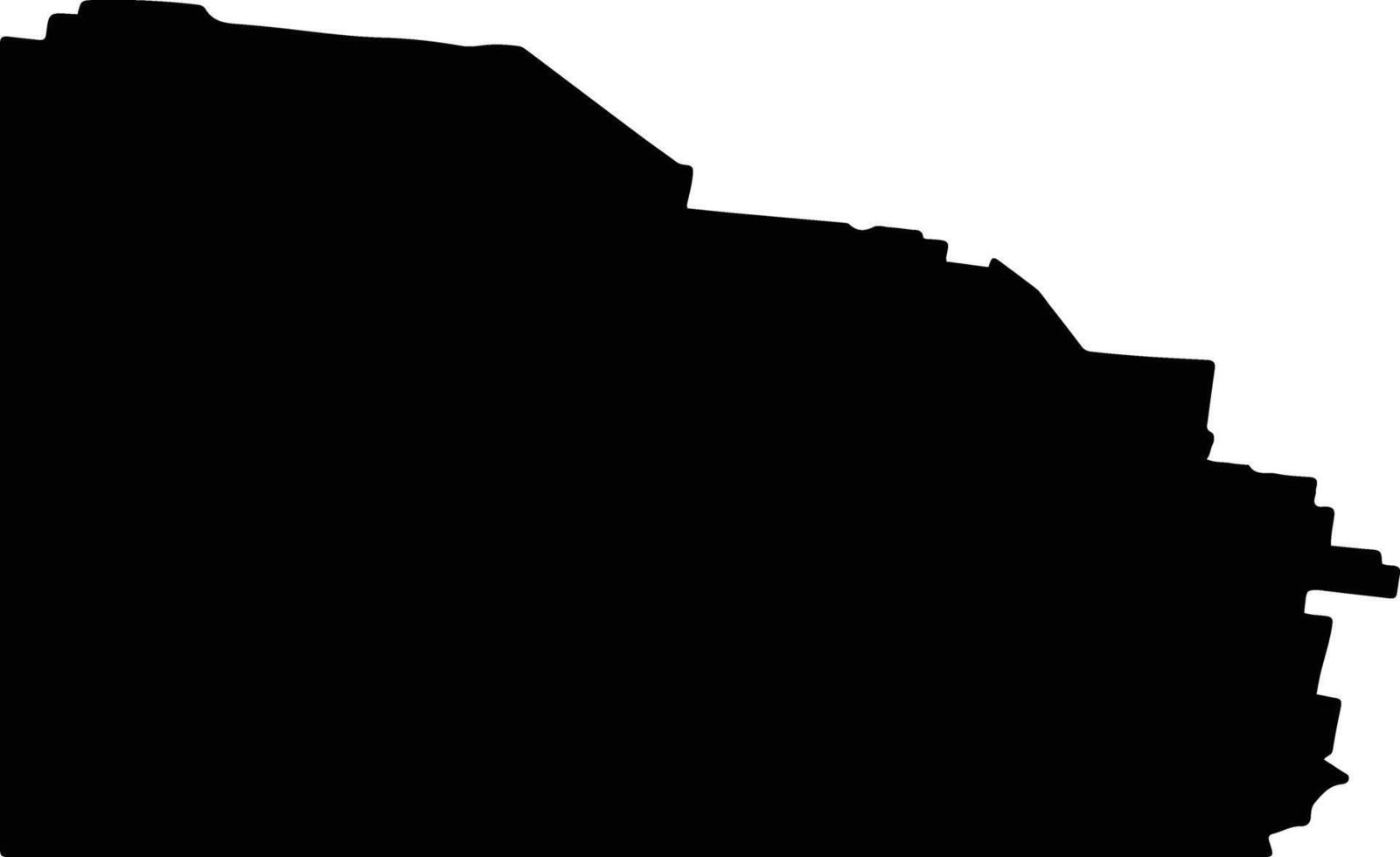 Bulloo Australia silhouette map vector