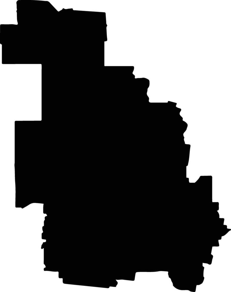 Buloke Australia silhouette map vector