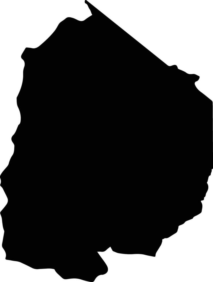 Bumdeling Bhutan silhouette map vector