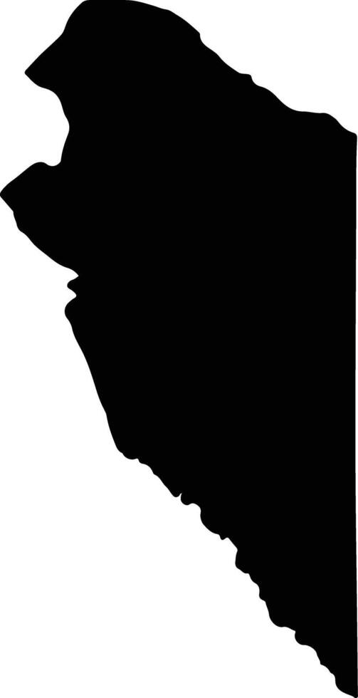 Bundas Angola silhouette map vector