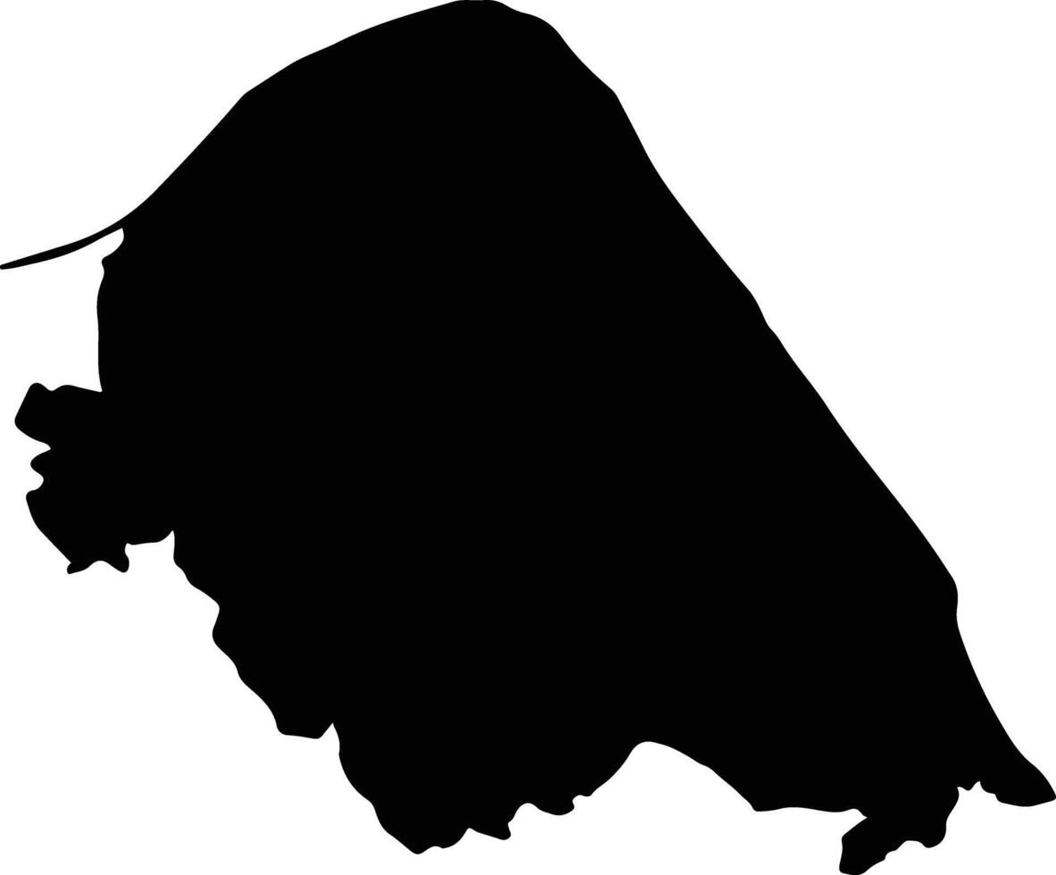 Bung Khla Thailand silhouette map vector