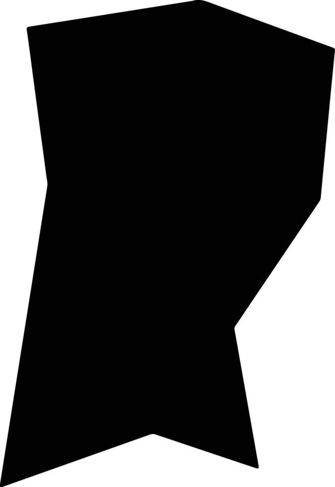 Bunia Democratic Republic silhouette map vector
