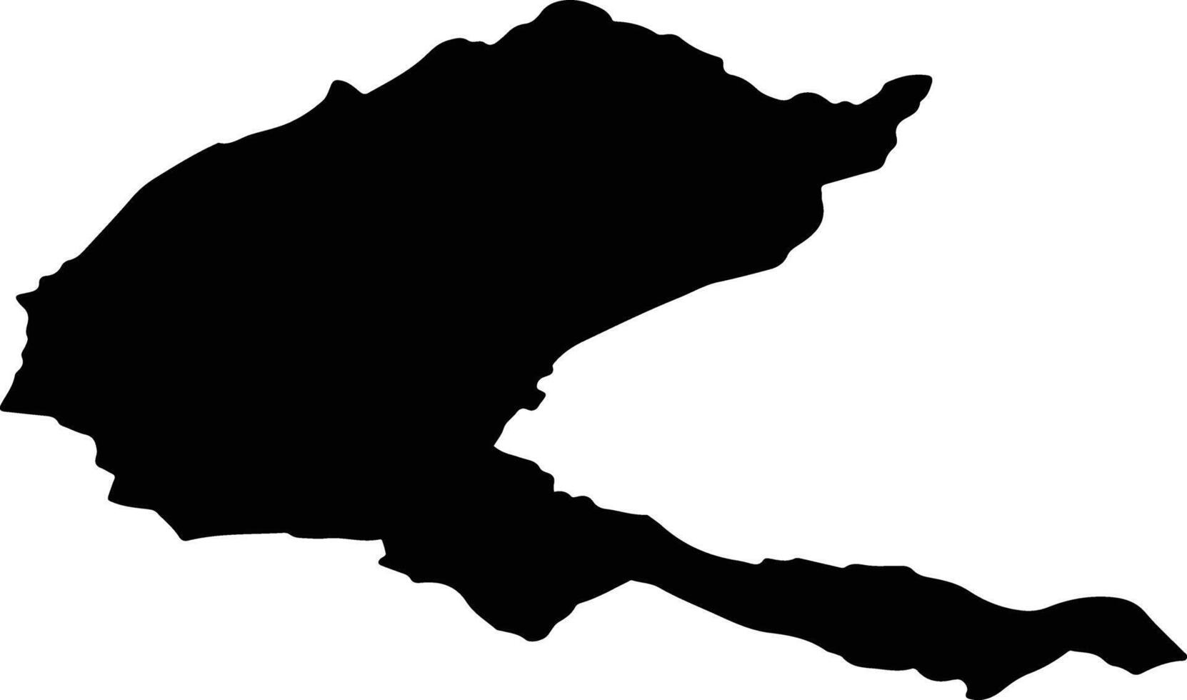 BUNTESTI Romania silhouette map vector