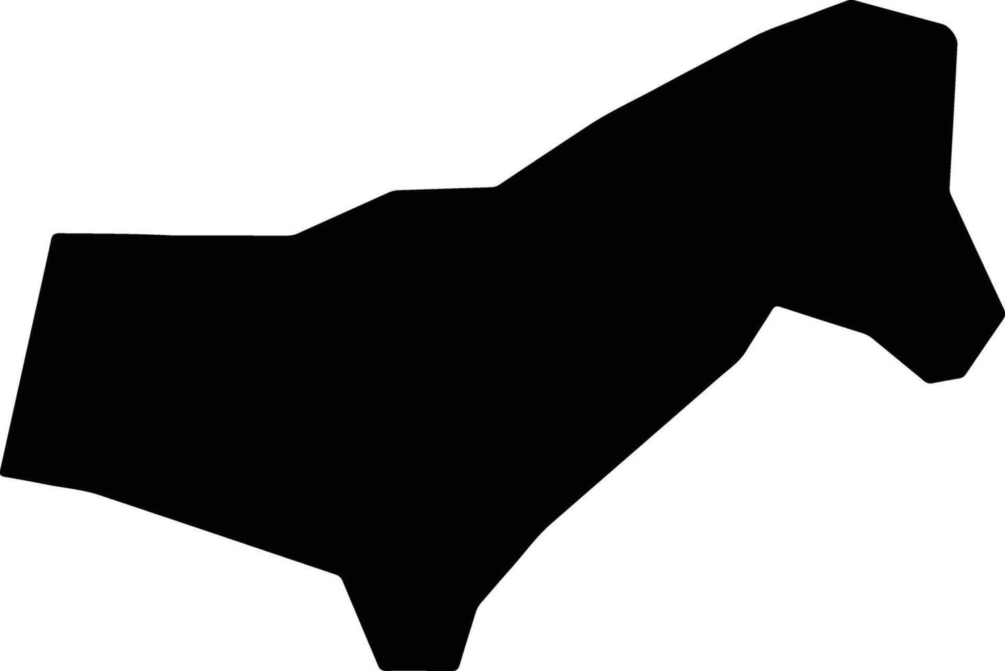 Bunyaruguru Uganda silhouette map vector