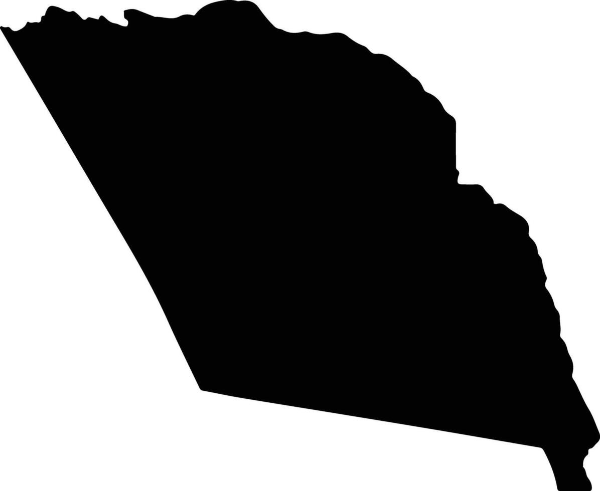 Bura Kenya silhouette map vector