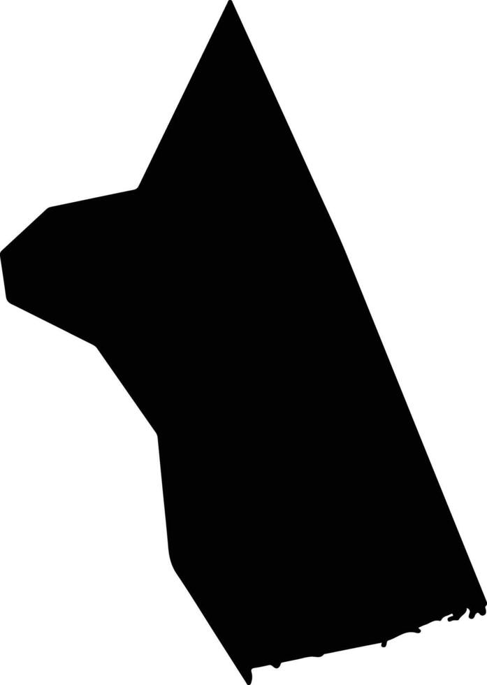 Buram Sudan silhouette map vector