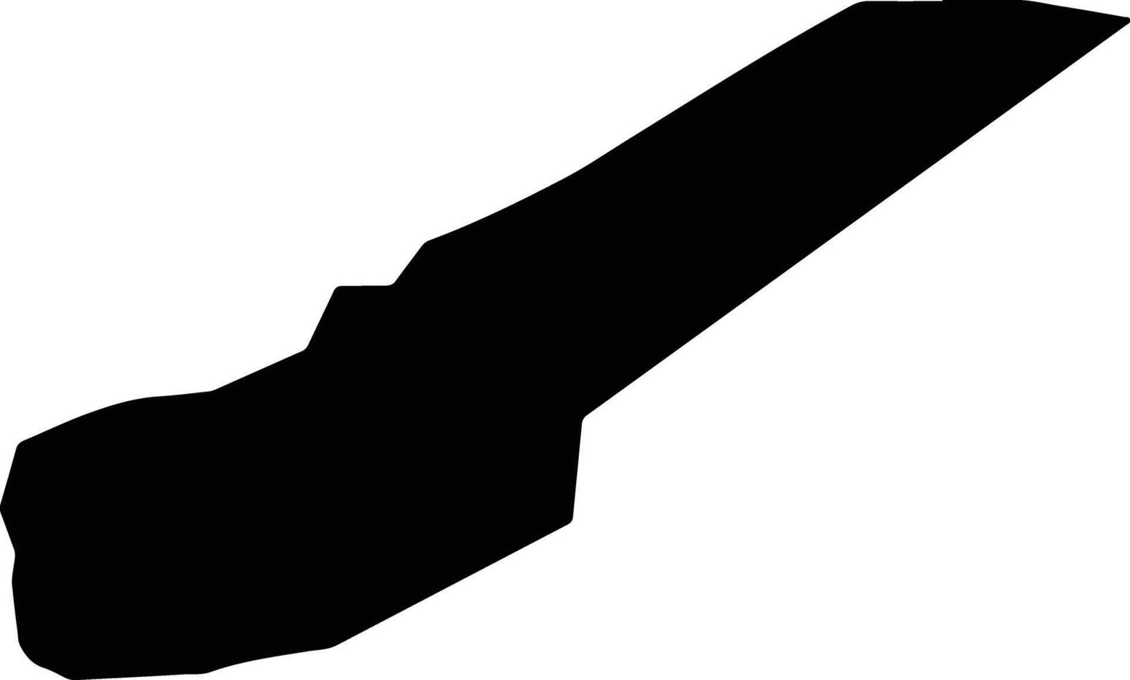 Burg Al Arab City Egypt silhouette map vector