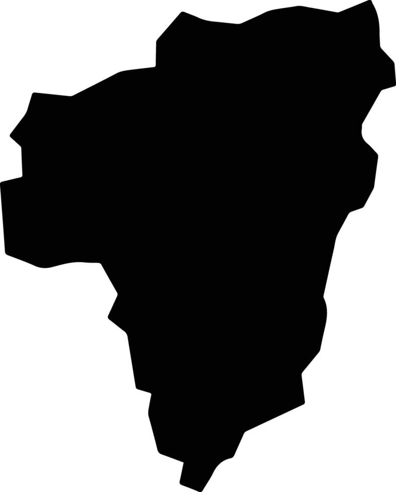 Burambi Burundi silhouette map vector