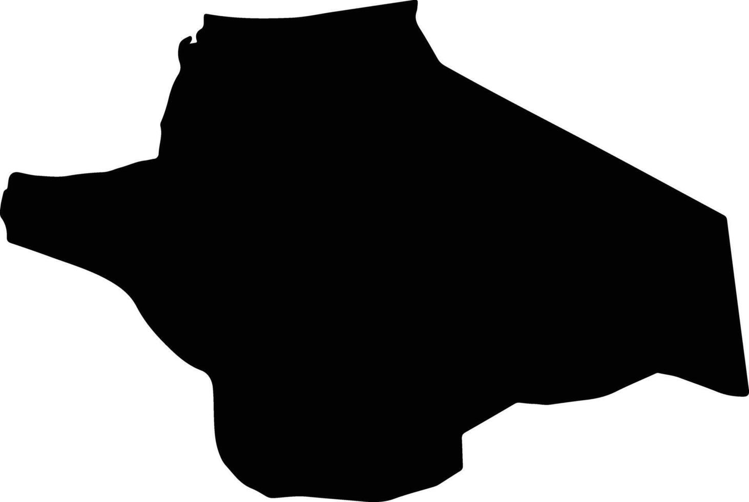 Burhaniye Turkey silhouette map vector