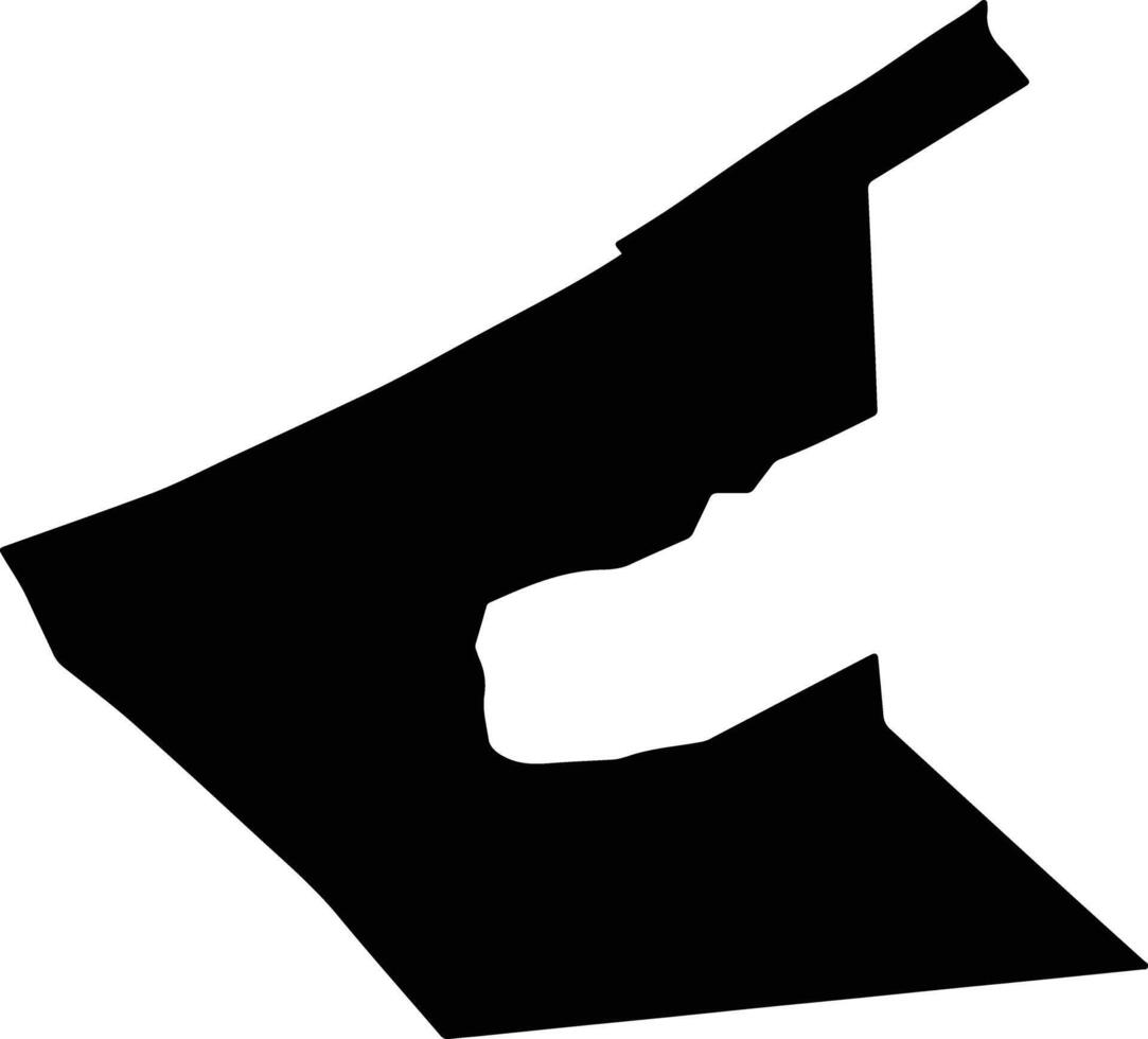Burg al Arab Egypt silhouette map vector