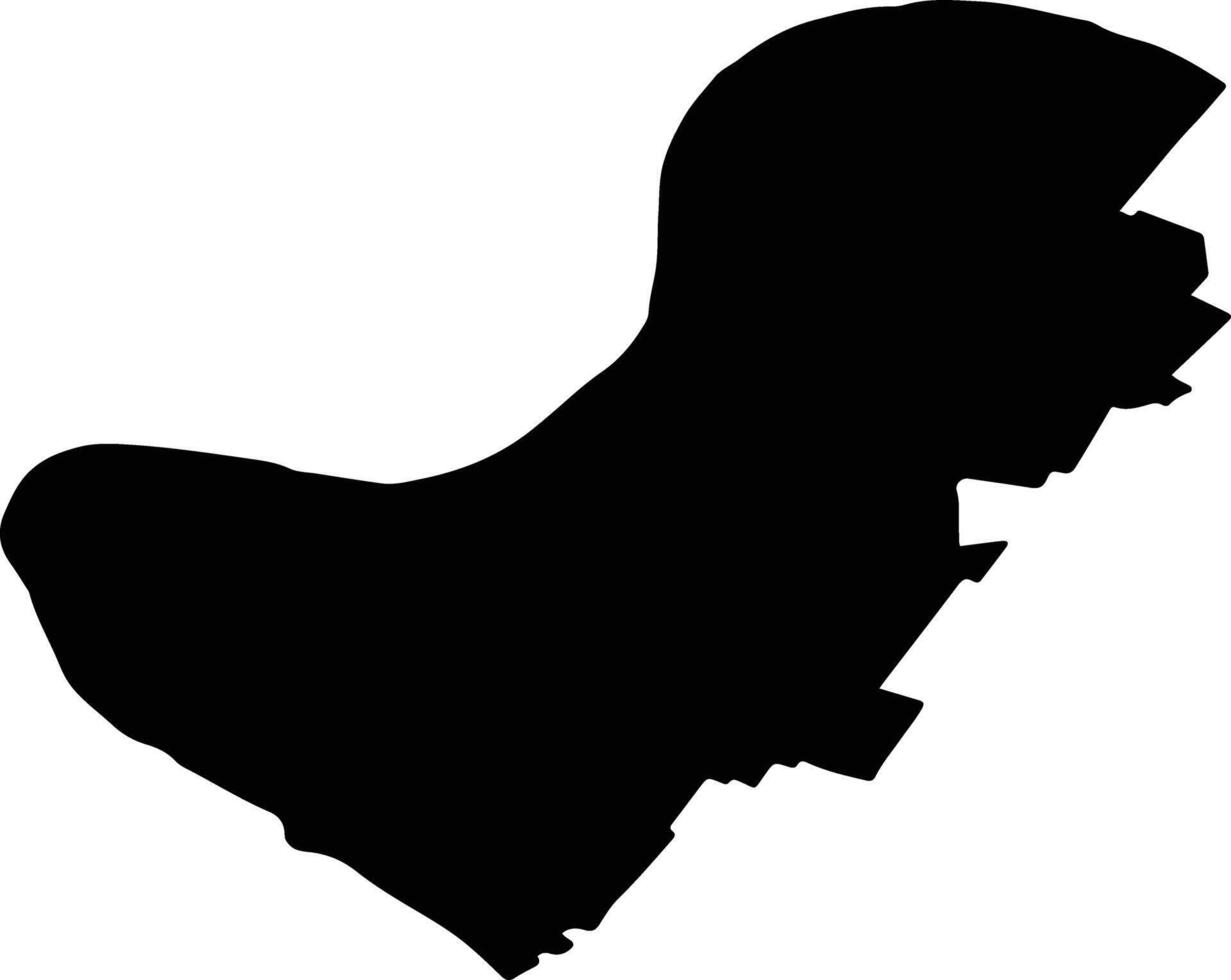 BURILA MARE Romania silhouette map vector