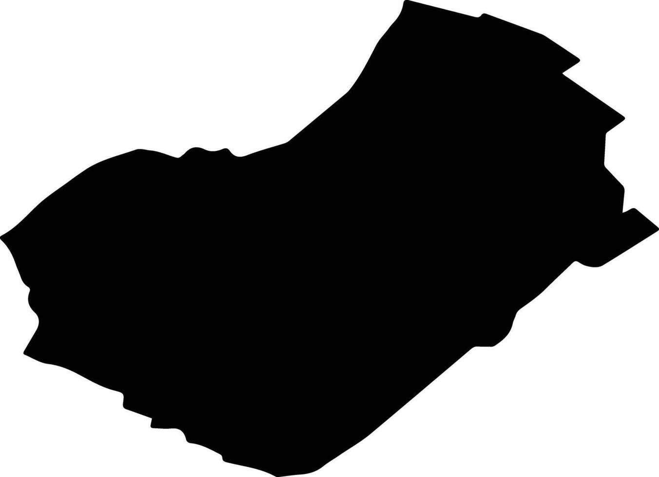 BURLA Romania silhouette map vector