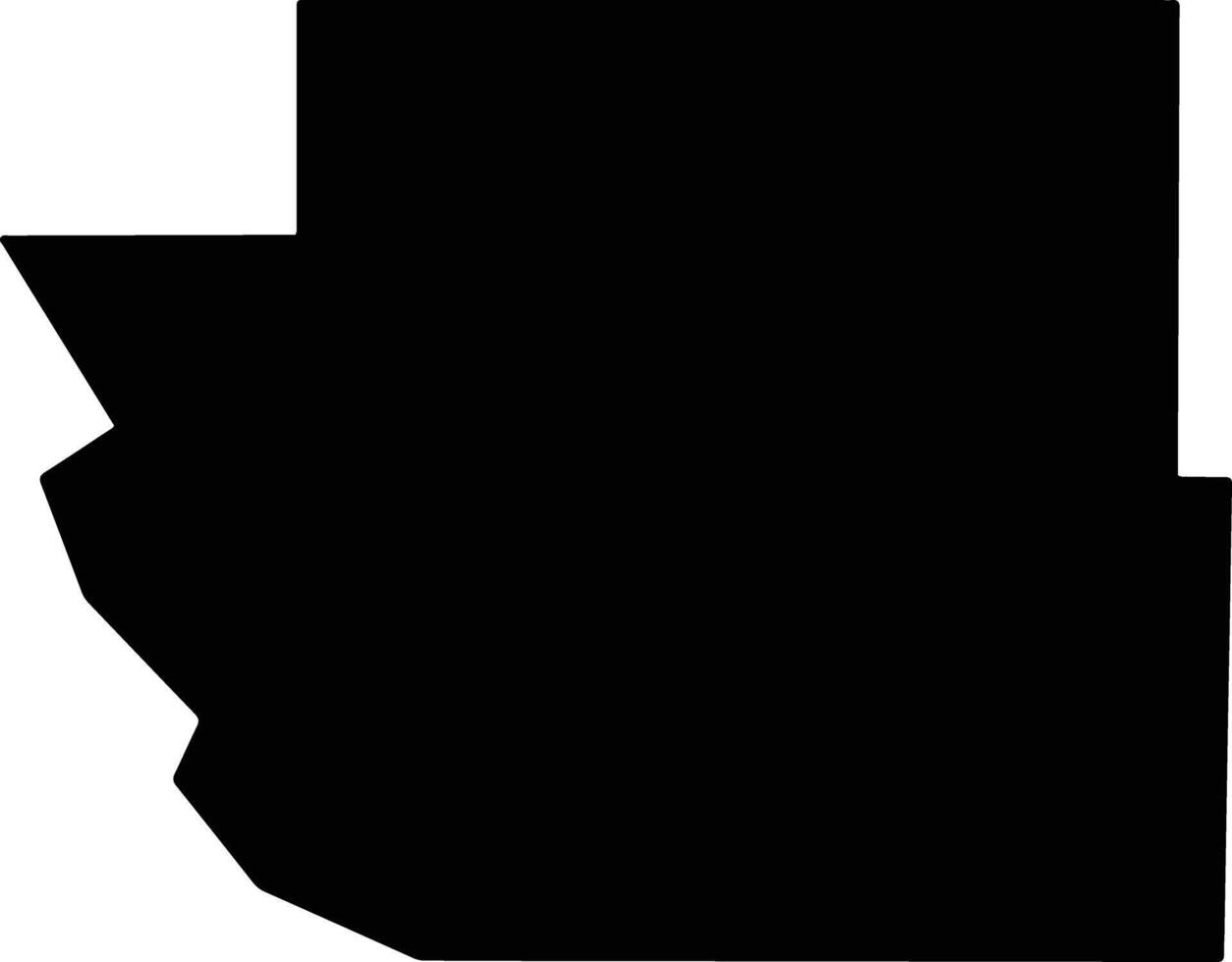 Burleigh United States silhouette map vector