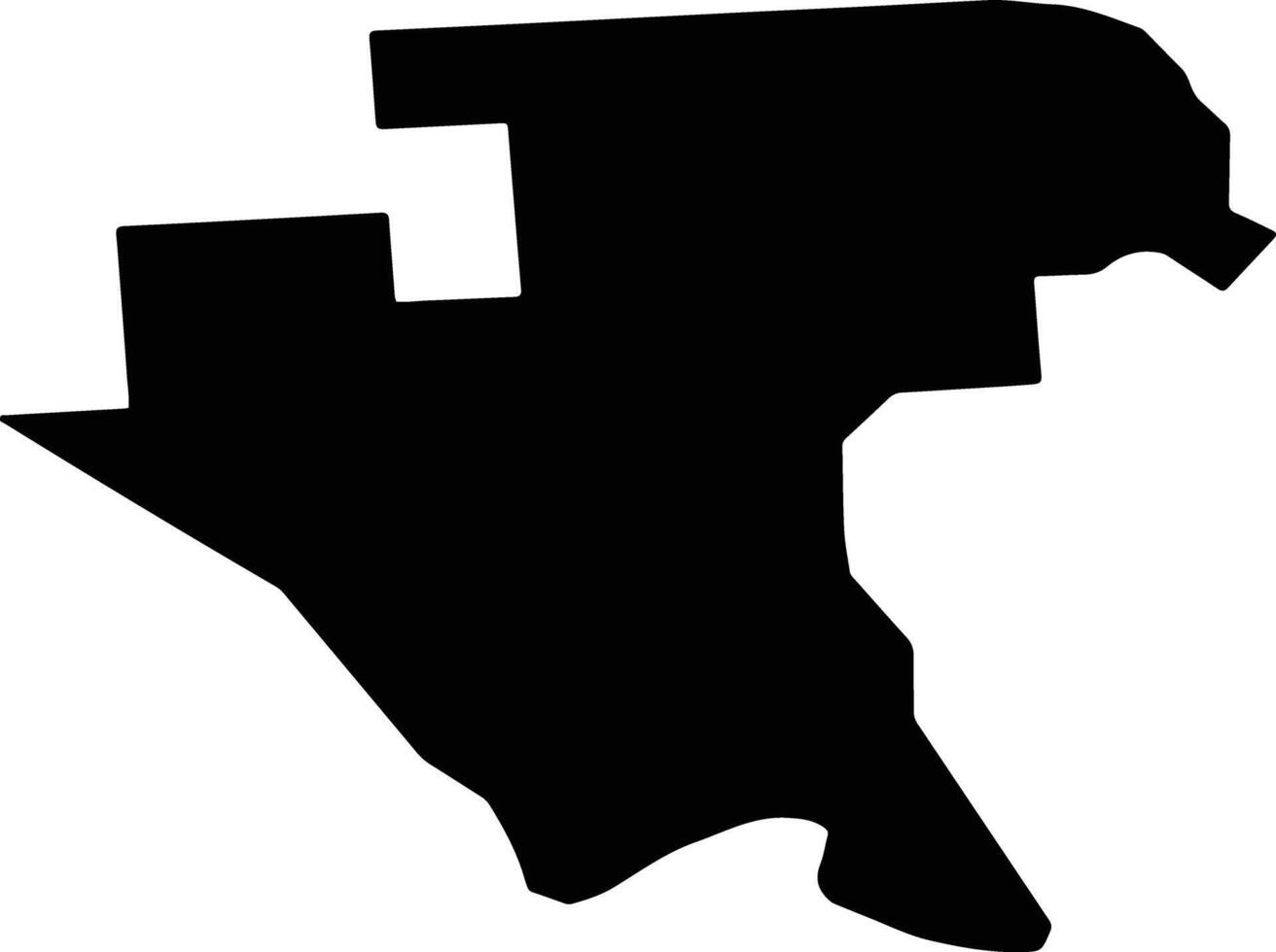 Burnside Australia silhouette map vector