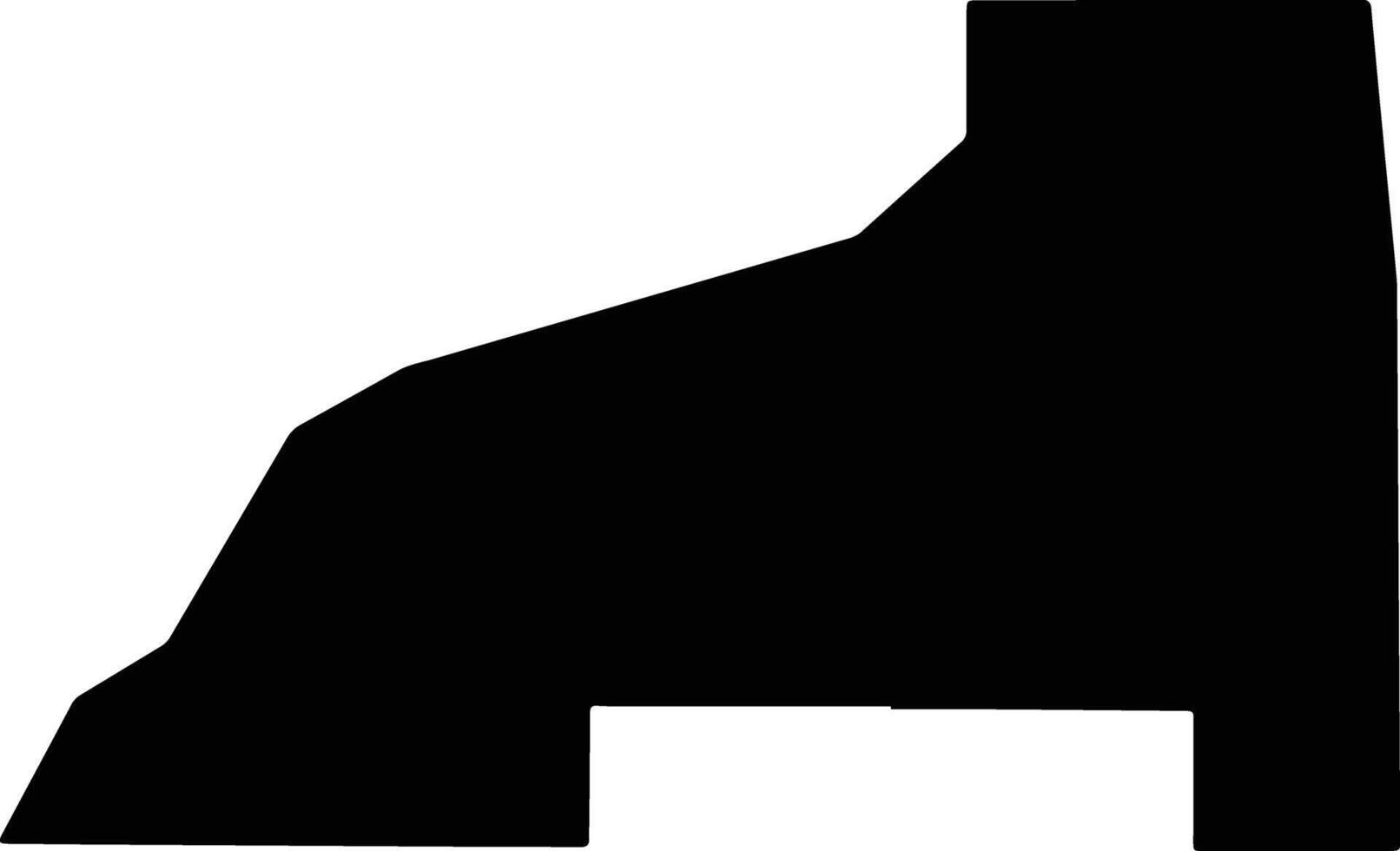 Burnett United States silhouette map vector