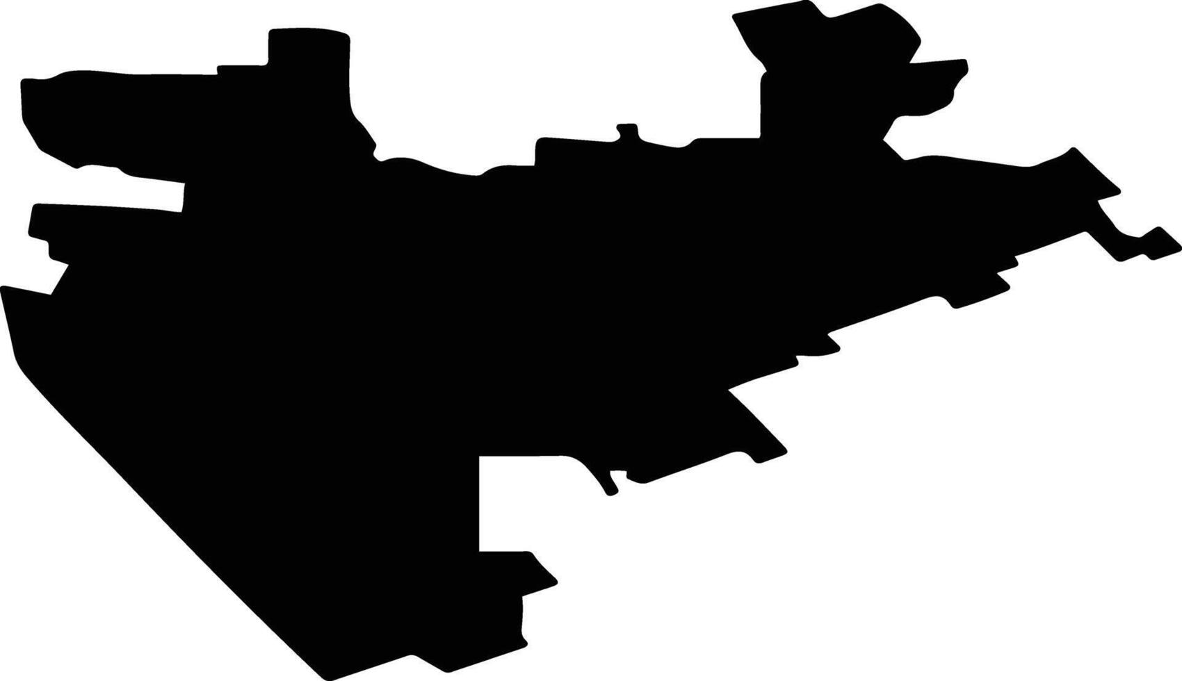 Burlinsky District Russia silhouette map vector