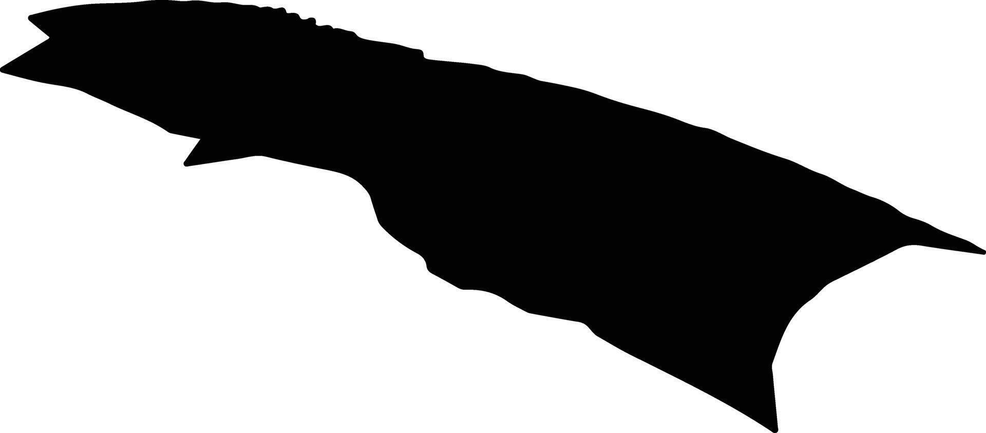 Burullus Egypt silhouette map vector