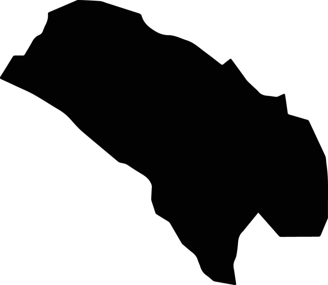Buruli Uganda silhouette map vector