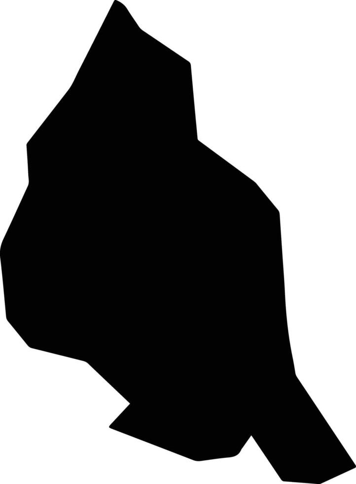Busiki Uganda silhouette map vector