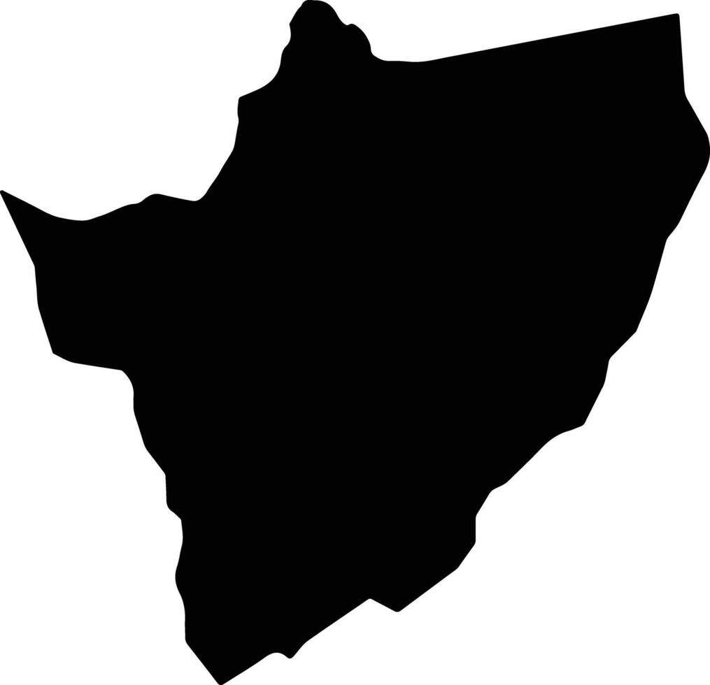 Busoni Burundi silhouette map vector