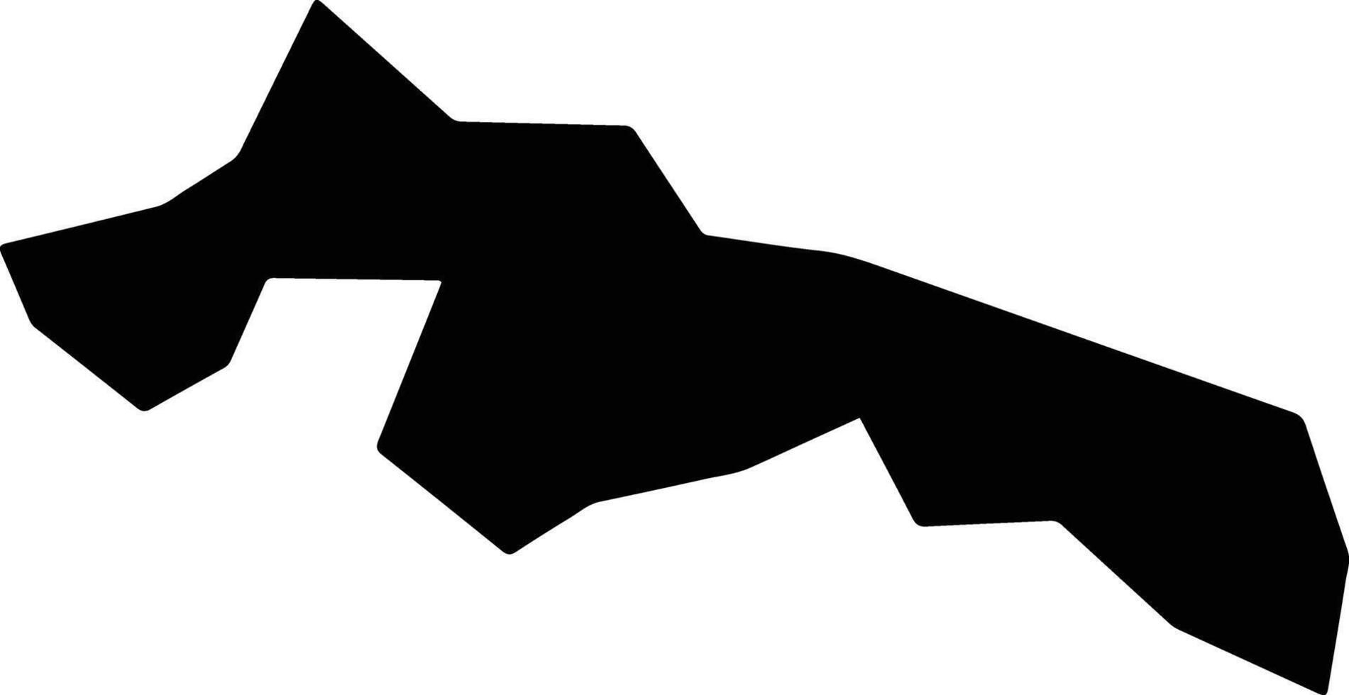 Butebo Uganda silhouette map vector