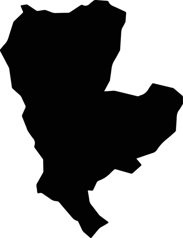 Butaganzwa Burundi silhouette map vector