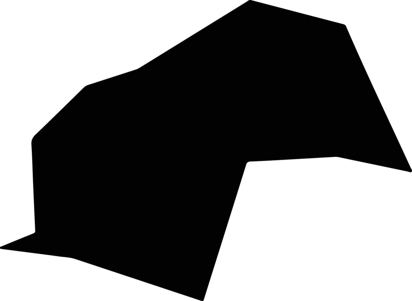 Butler United States silhouette map vector