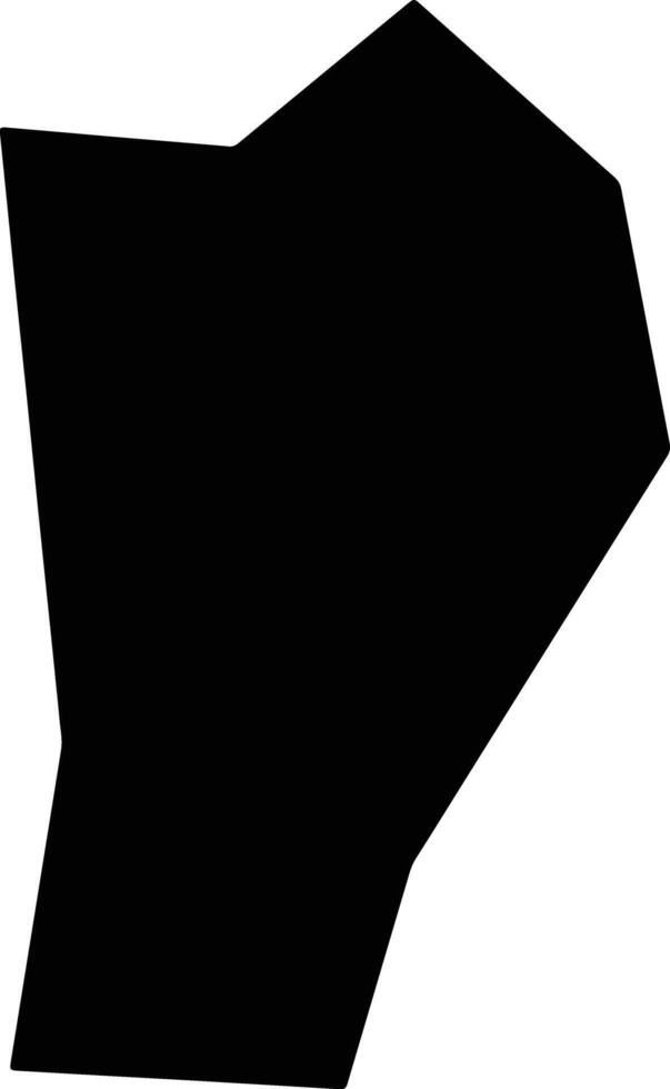 Butuoxian China silhouette map vector