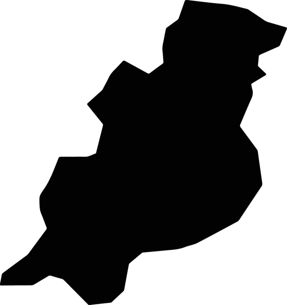 Buwekula Uganda silhouette map vector