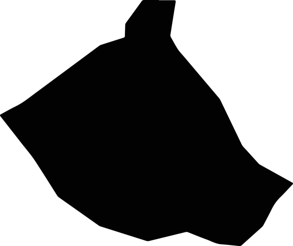 Buyanja Uganda silhouette map vector