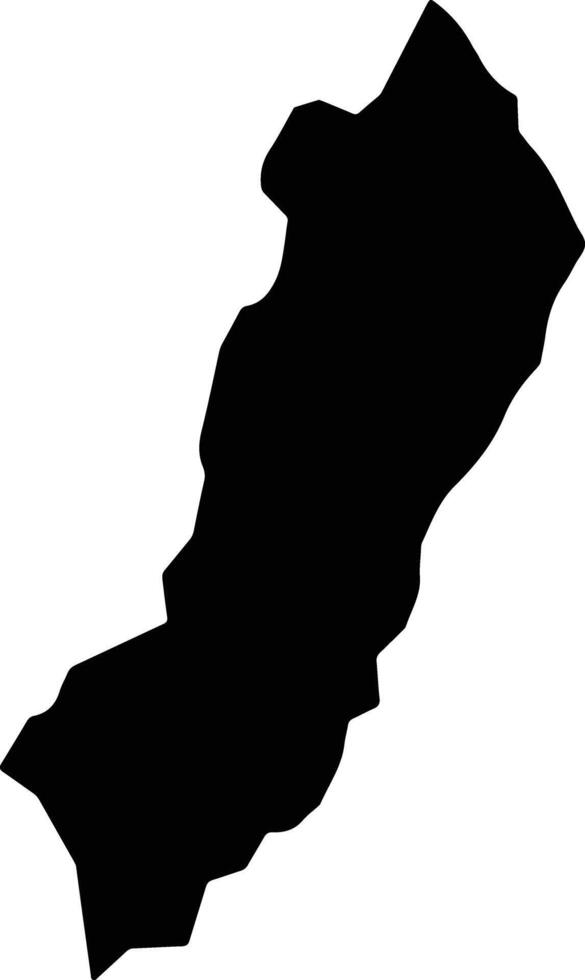 Buyengero Burundi silhouette map vector