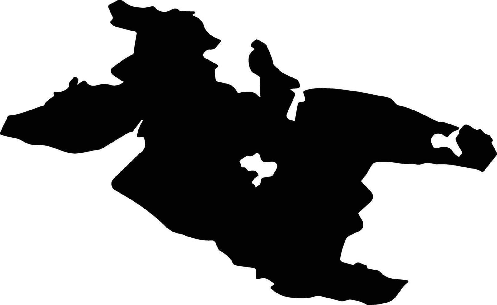 Buynaksky District Russia silhouette map vector