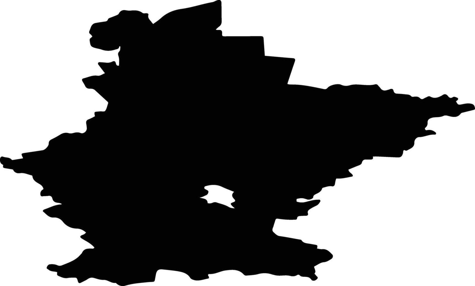 Buysky District Russia silhouette map vector