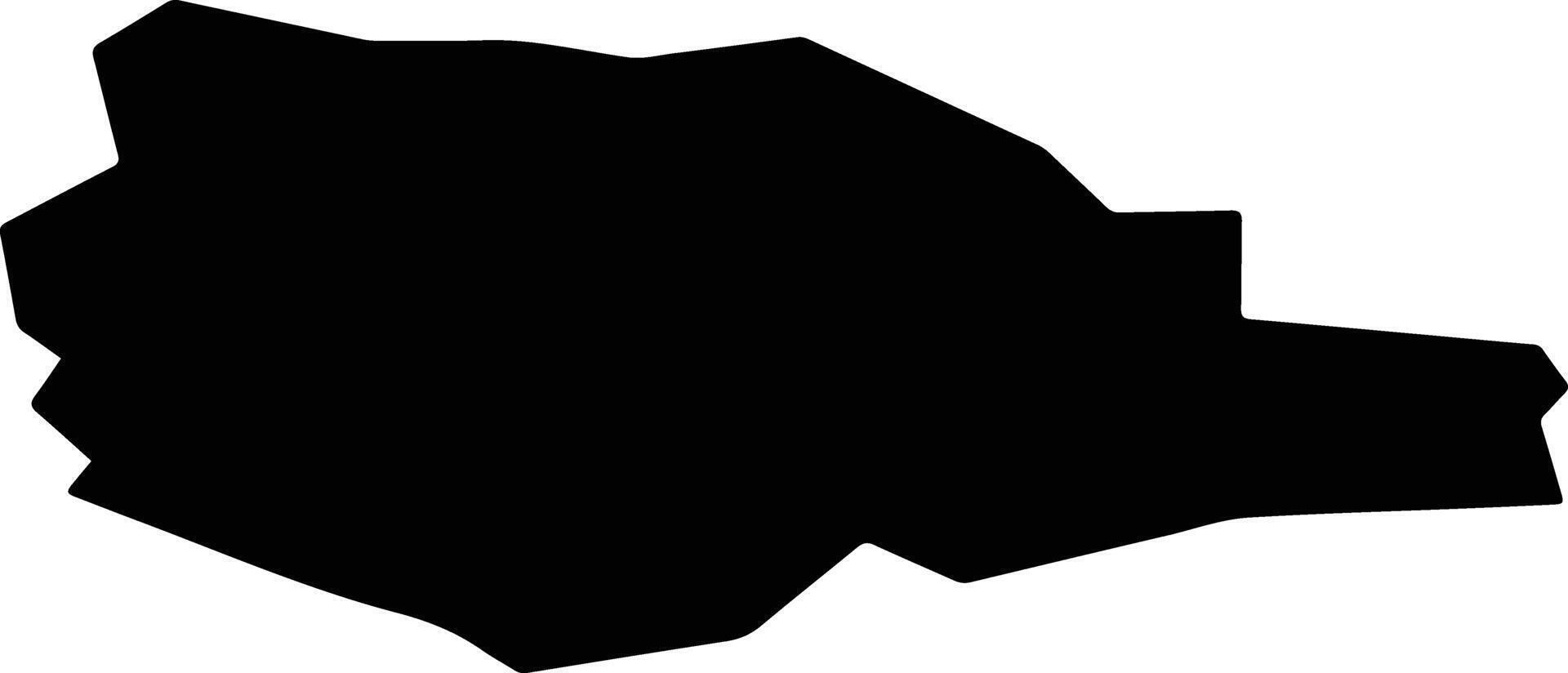 Byaroza Belarus silhouette map vector
