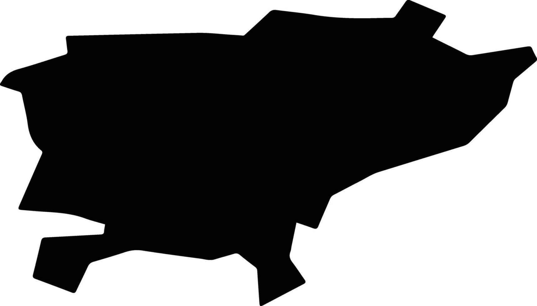 Byalynichy Belarus silhouette map vector
