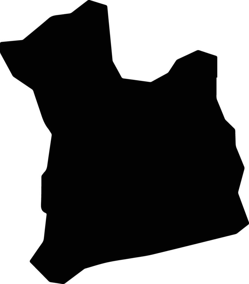 Cabeceiras Brazil silhouette map vector