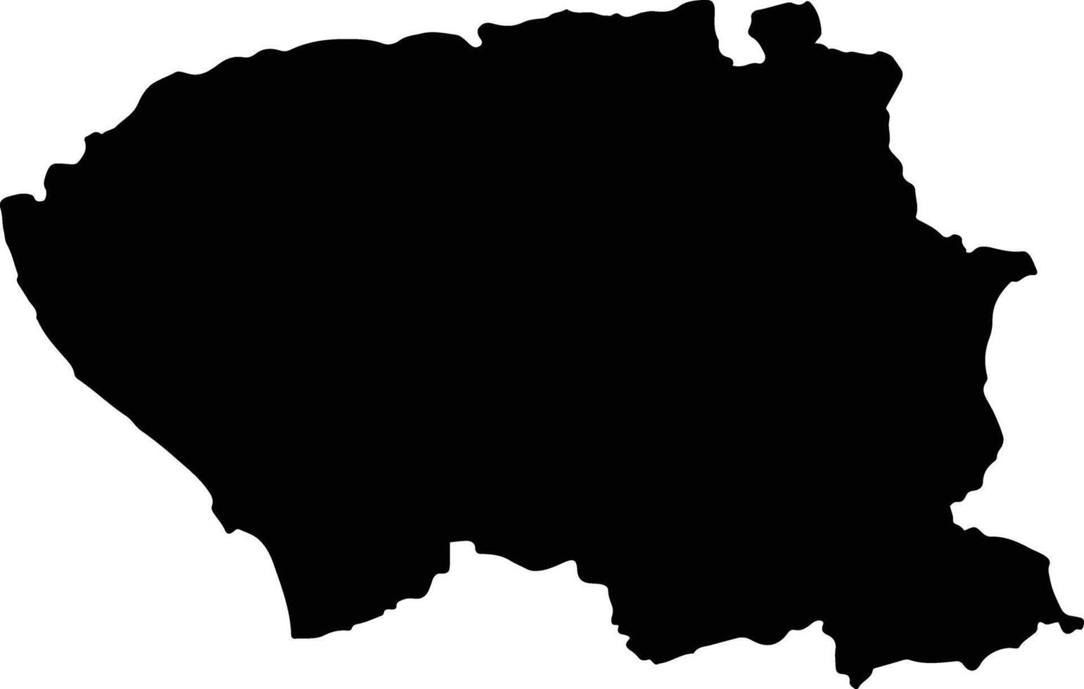Cabo Corrientes Mexico silhouette map vector
