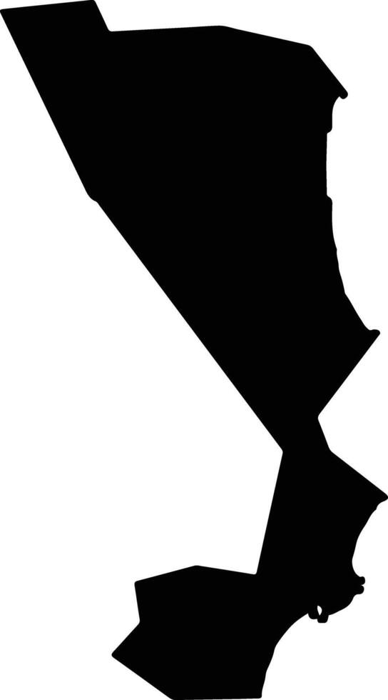 Cabo Frio Brazil silhouette map vector