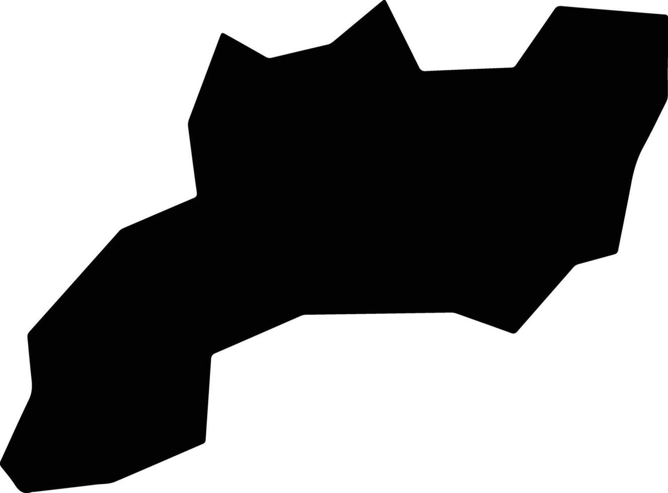 Cachoeira de Minas Brazil silhouette map vector