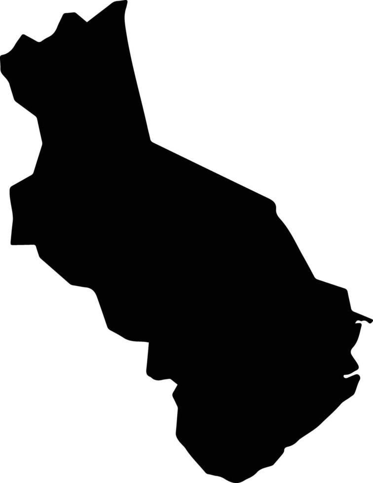 Cachoeira do Arari Brazil silhouette map vector