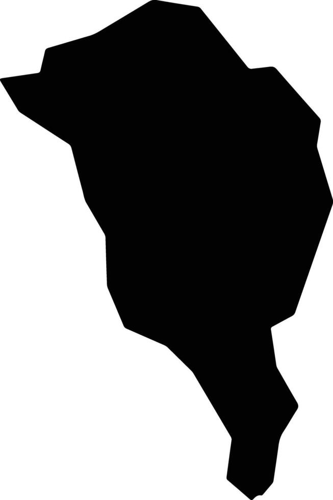 Cachoeira Brazil silhouette map vector