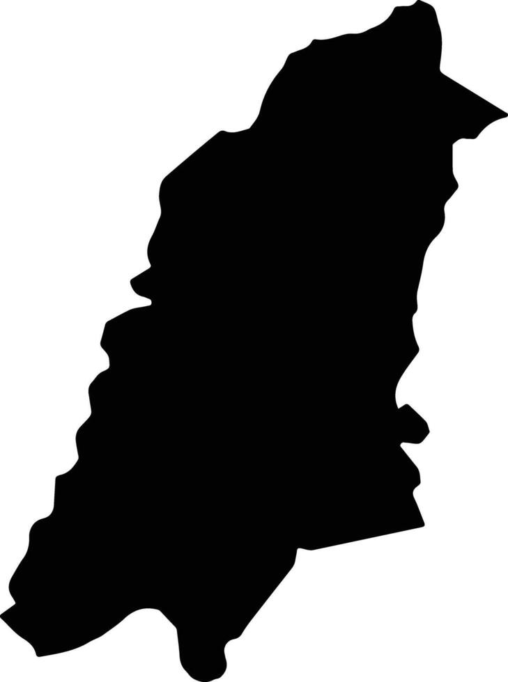 Caffiere Saint Lucia silhouette map vector