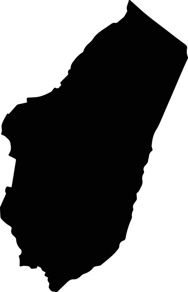 Cai Nuoc Vietnam silhouette map vector