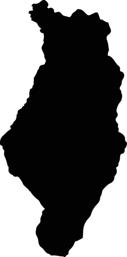 Caicedonia Colombia silhouette map vector
