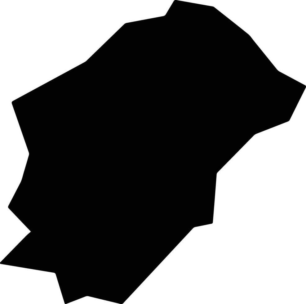Cajati Brazil silhouette map vector
