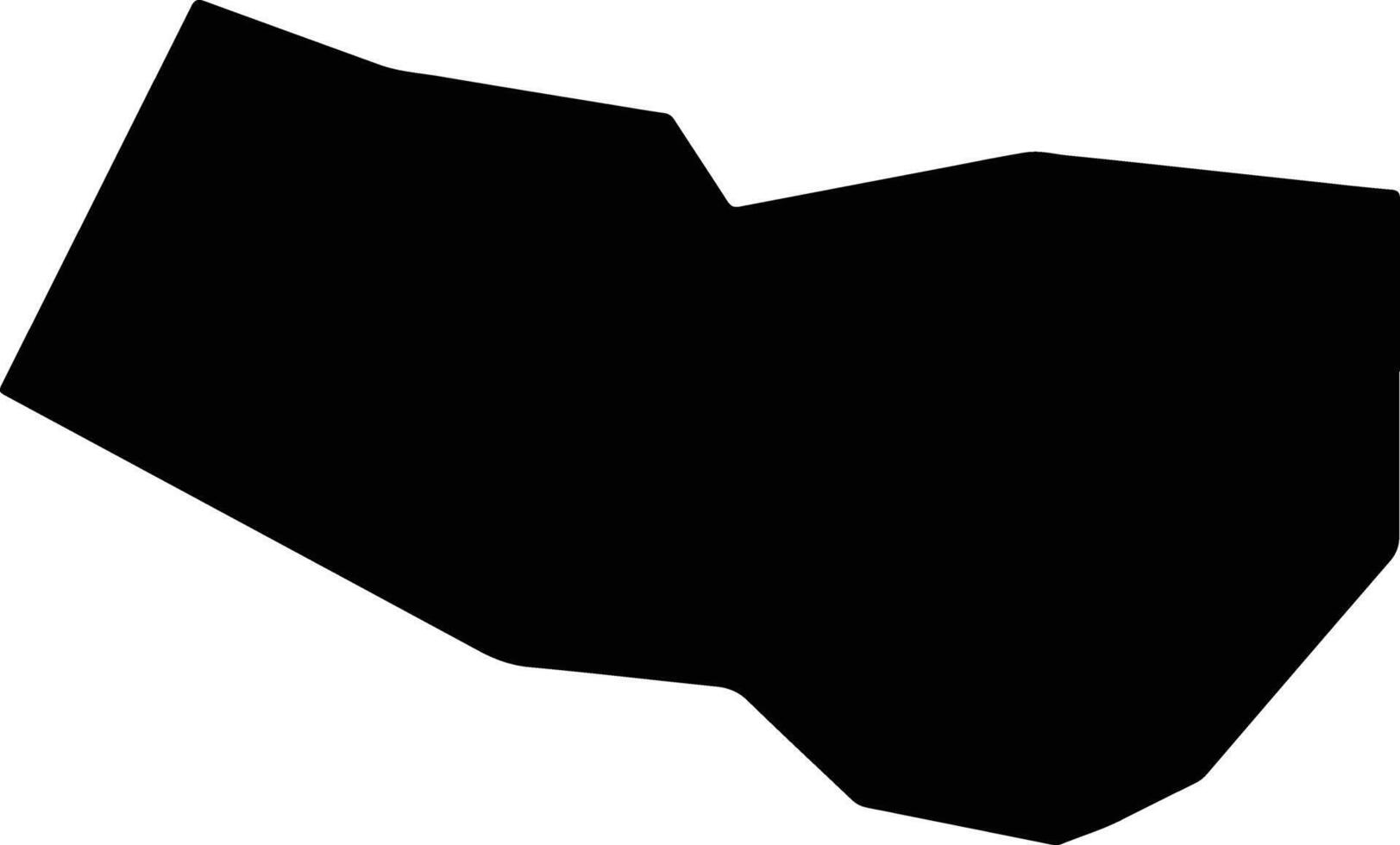 Cajobi Brazil silhouette map vector