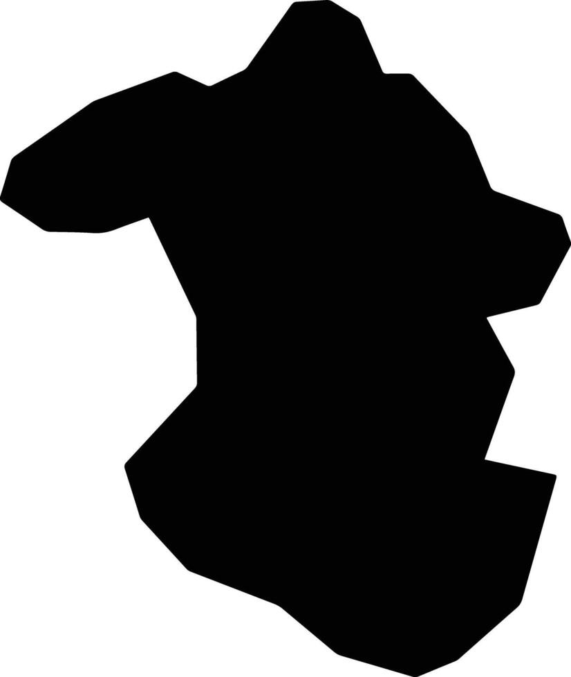 Cajuru Brazil silhouette map vector