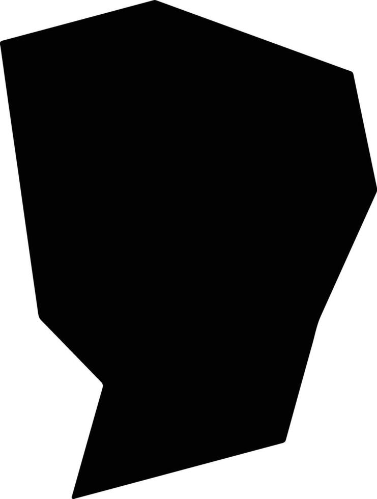 Calabar Municipal Nigeria silhouette map vector