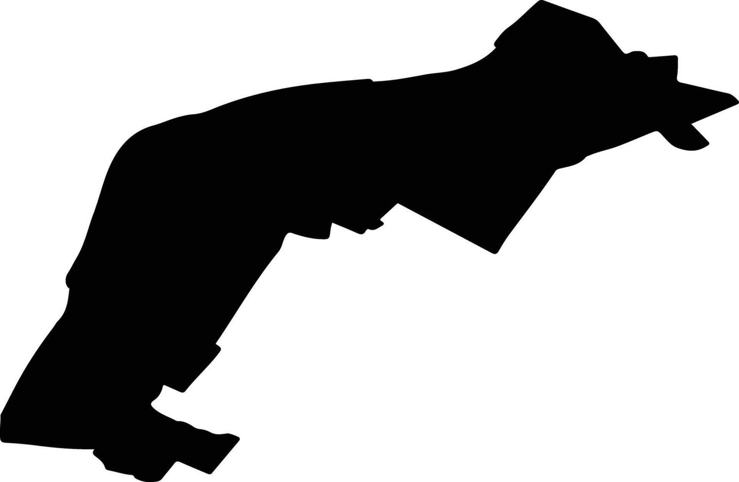 CALAFAT Romania silhouette map vector