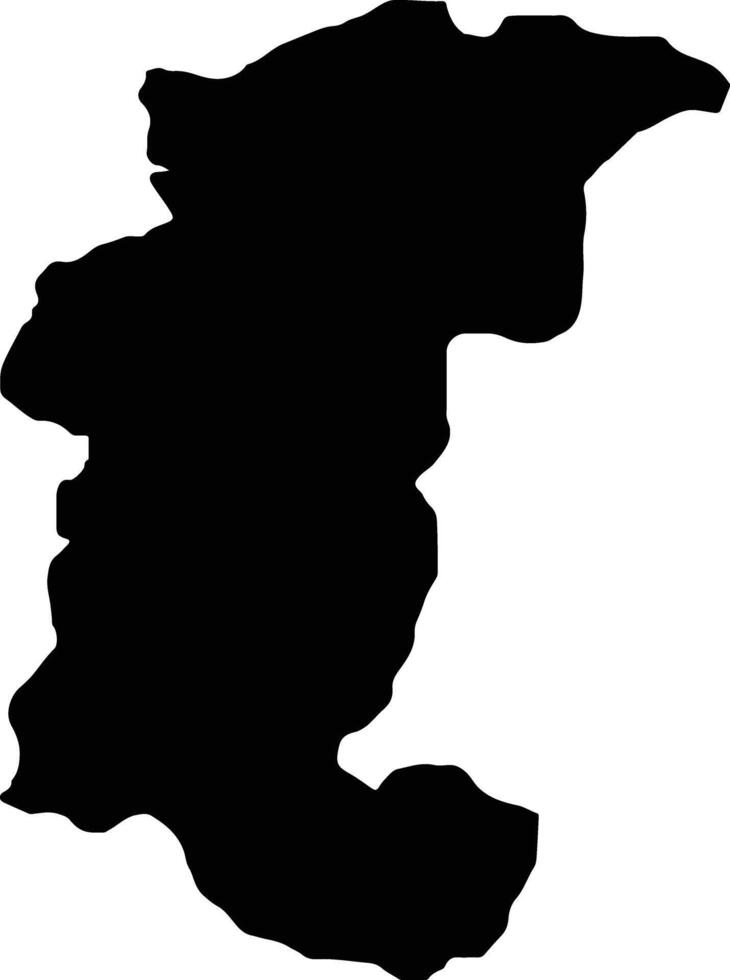 Calandula Angola silhouette map vector